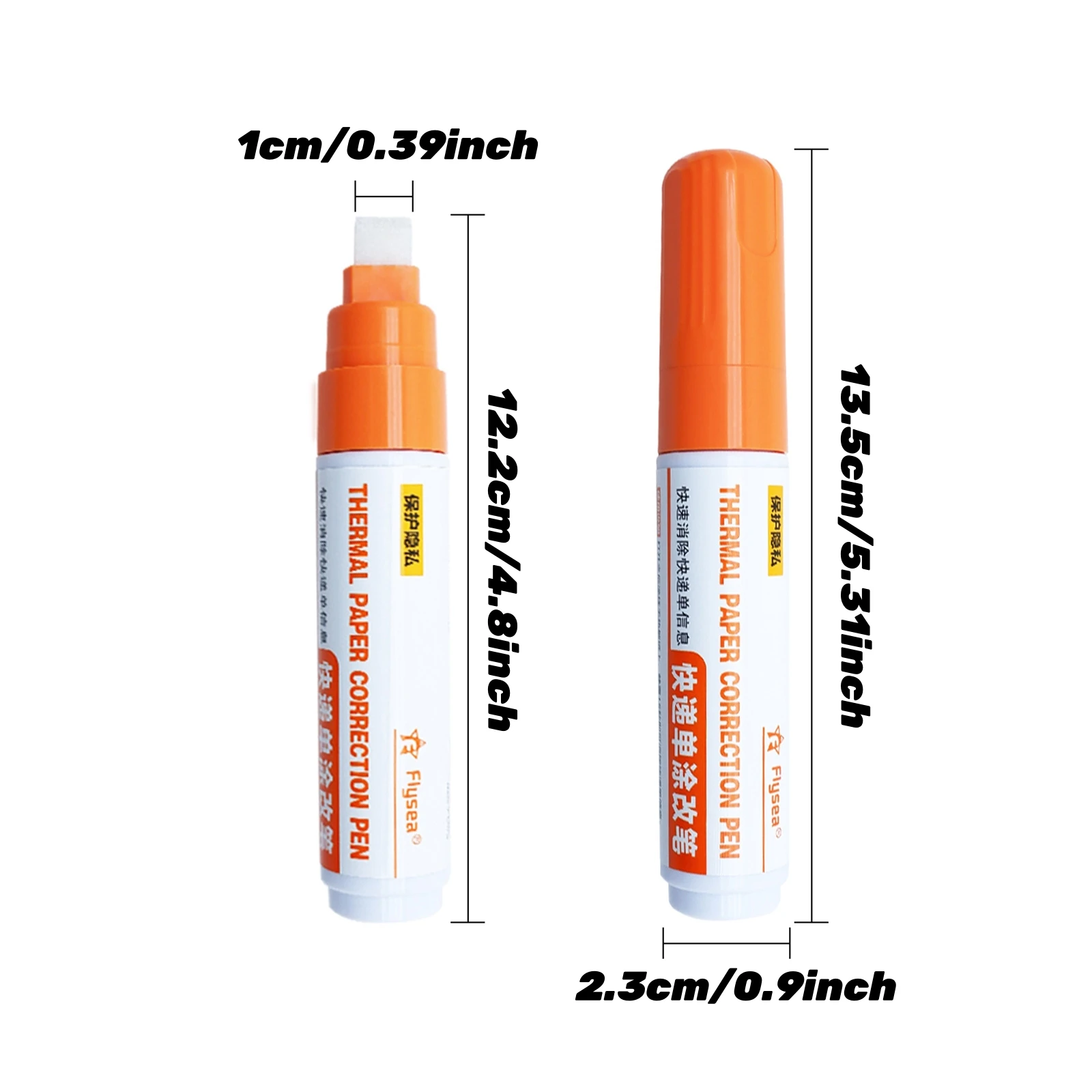 Portable Thermal Paper Correction Pen,Thermal Paper White Out Liquid, Erases Parcel/Receipt Data, Privacy Protection Tool