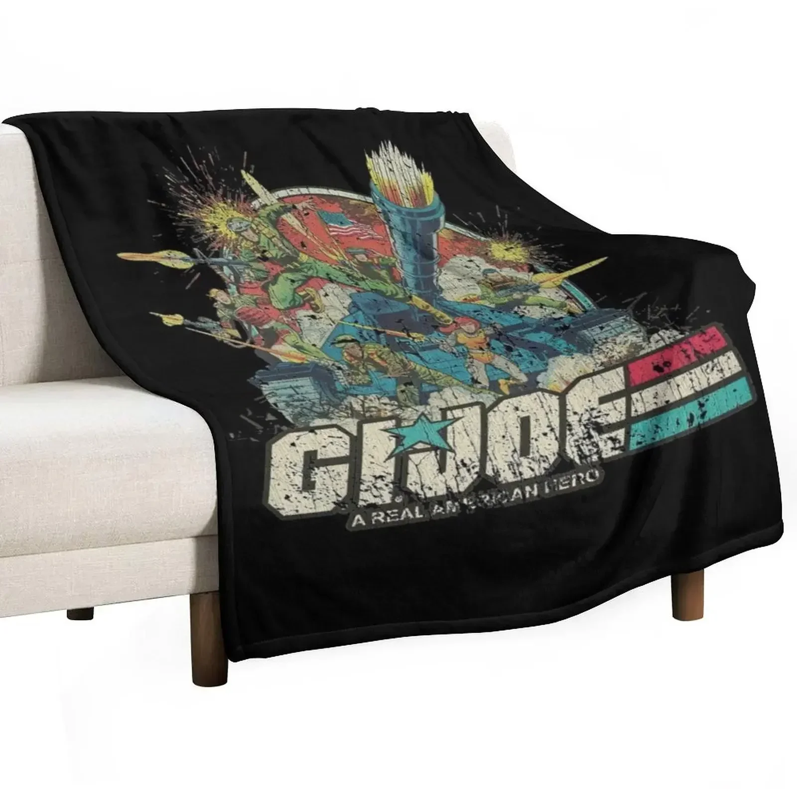 Gi Joe Real American Heroes Throw Blanket Ultra Plush Cozy Blanket for Napping Sleeping