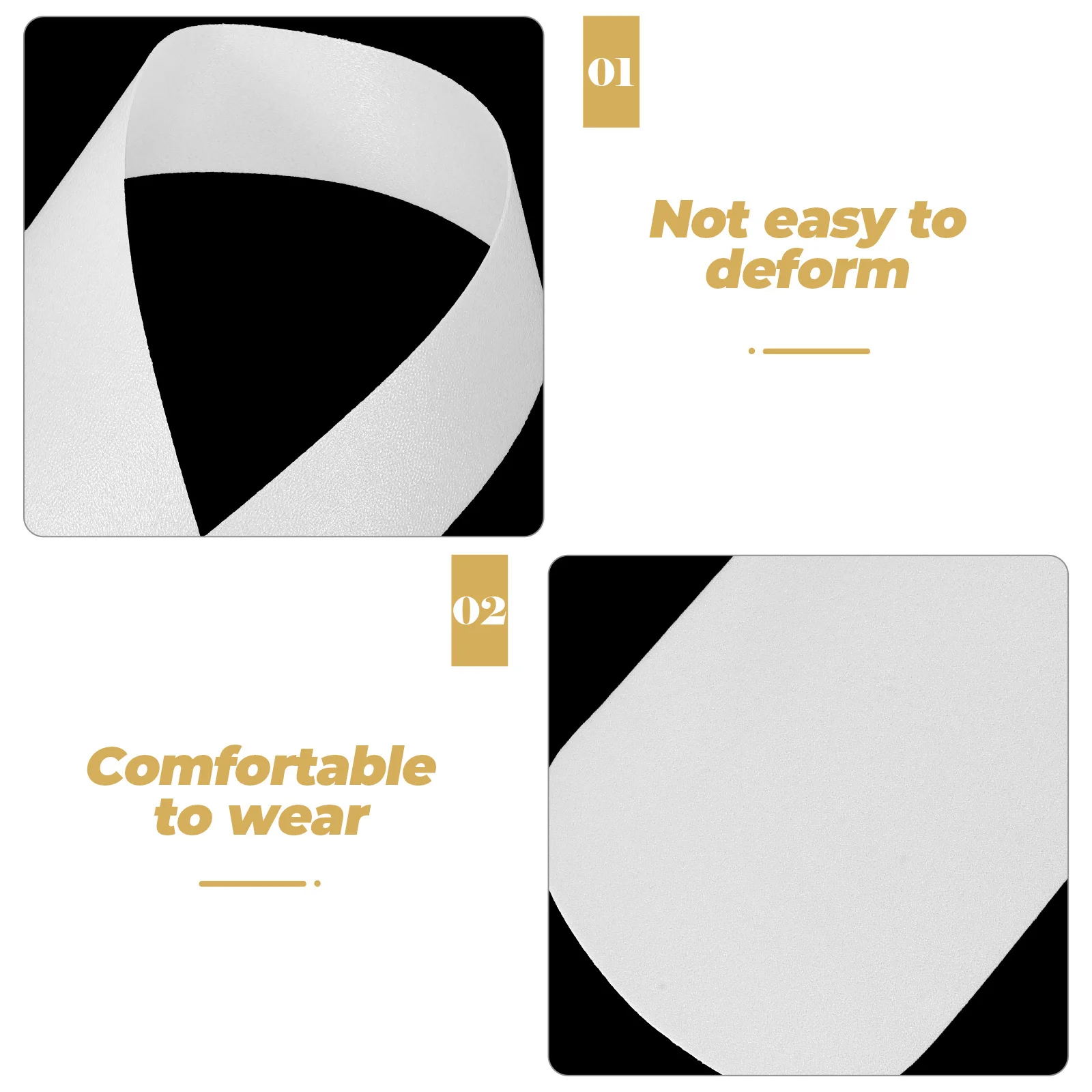 1 Satz 1 Set japanischer Kragenkern weiße Kimono-Gürtelplatte für Frauen Kimono-Kragen-Zubehör Kleid Krawatte Kleidung Dekoration