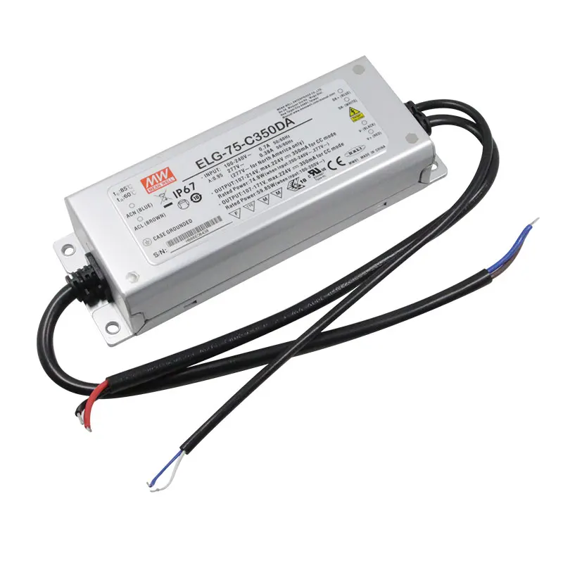 Meanwell ELG-75-C350A Switching Power Supply constant current uv led 75W 350ma Power Supply