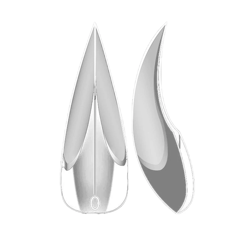 140 stks/doos Gebogen Stiletto 3d Eagle Claw Nail Dual Formulieren Voor Nail Gel Uitbreiding Van Hawk Sculpturale Nagels Volledige Cover mallen
