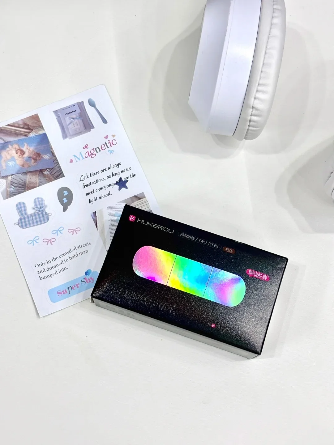 HUKEROU-lápiz delineador de ojos negro y marrón, resistente al agua, punta triangular, sello de delineador de ojos líquido, lápiz de larga duración, maquillaje de ojos de secado rápido