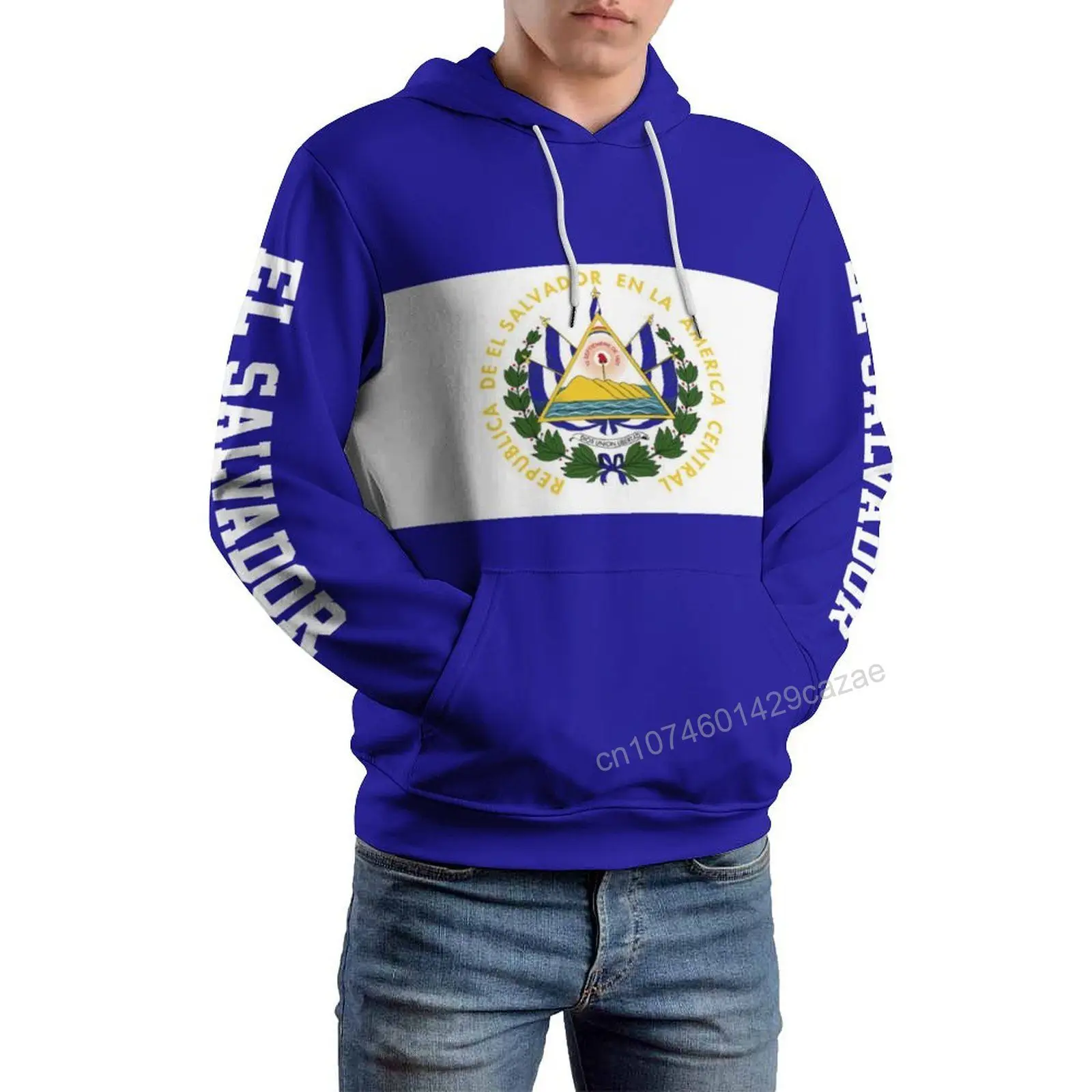 

El Salvador Country Flag 3D Hoodie Polyester Cool Men Women Harajuku Sweatshirt Unisex Casual Pullover Hoodies