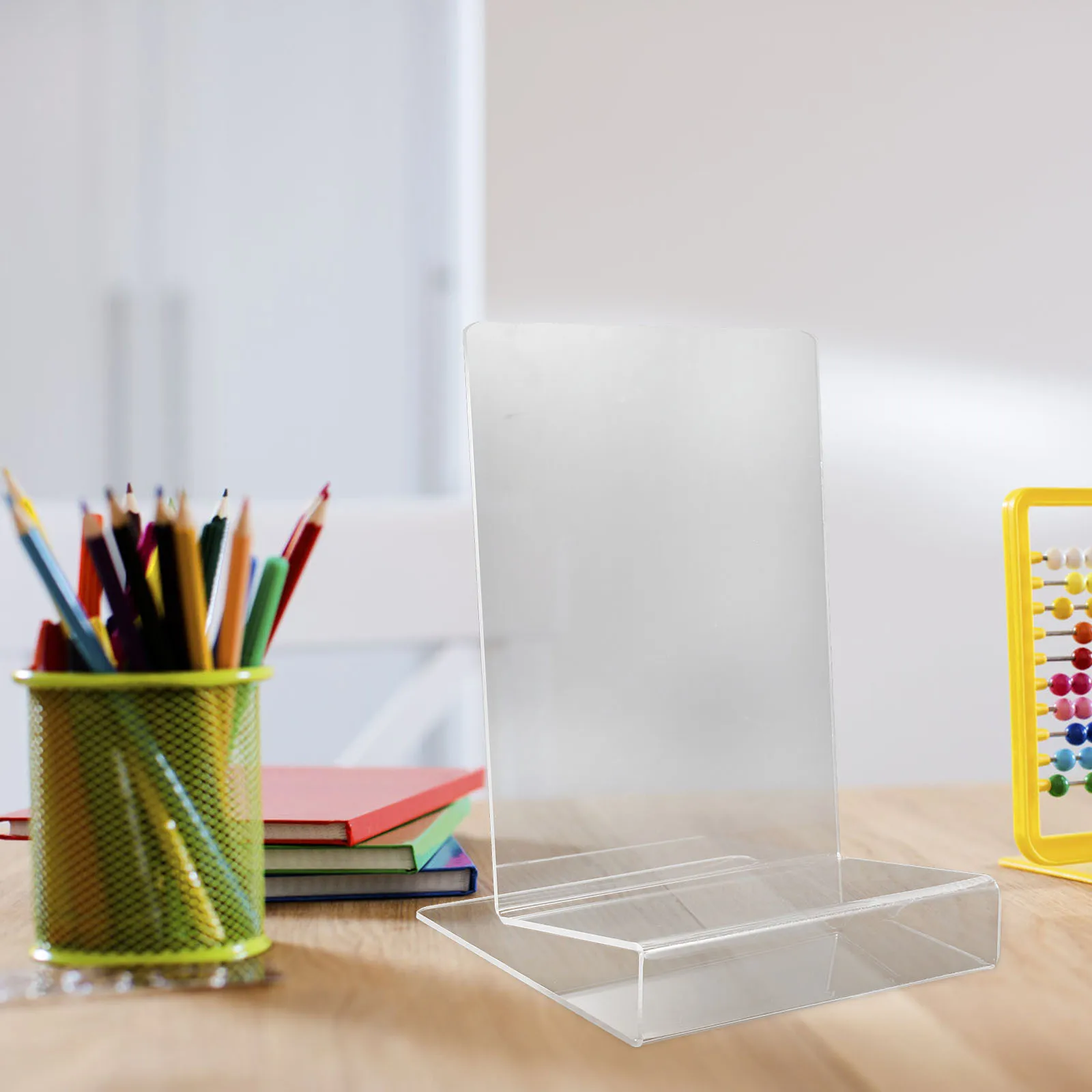 

Clear Acrylic Book Holder Stand Multipurpose Desktop Display for Books Albums Cds Retail Store Office Clear Display Stand