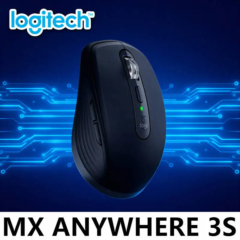 

Logitech MX Anywhere 3S Wireless Mouse + MK345 Combo - Long-Life Mouse Battery, Quiet Keyboard, 10m Range for Laptop/PC