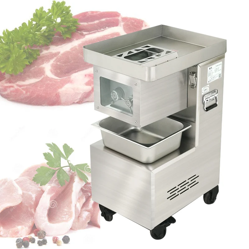 Vertical Catering‑Grade Automatic Meat Cutter For Slicing Pork Beef Fish Chicken Breast Restaurant Canteen Meat Slicer