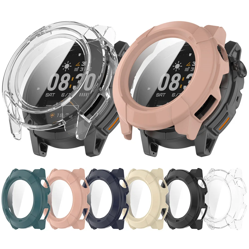 حافظة 2 في 1 لهاتف كوروس نوماد غطاء صلب للكمبيوتر الشخصي مع واقي شاشة من الزجاج المقسى ساعة تغطية واقية لساعة كوروس نوماد