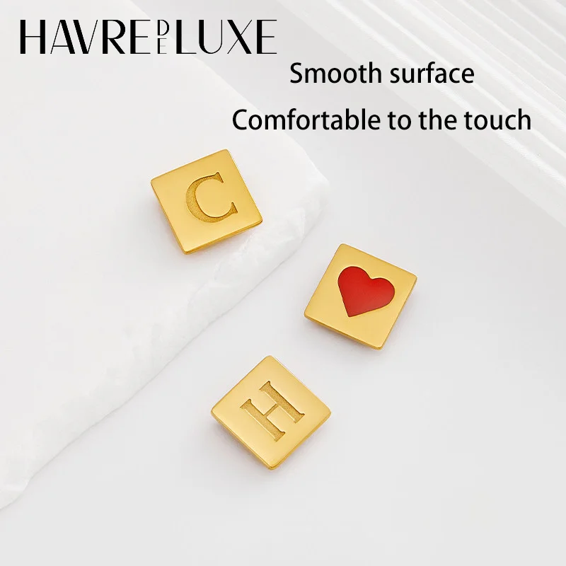 Letter Decoration Buckle For Woven Bags Handmade Diy Small Gold Buckle Durable Fashion High-quality Love Letter Bag Accessories