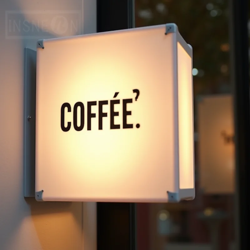 Professional Custom Acrylic LED Light Box Outdoor Business Waterproof Storefront Wall Hanging  Double Sided Storefront Signage