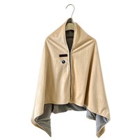 Fashion Wearable USB Electric Heated Blanket 3 Heating Levels Washable Warming Shawl Portable Heating Lap Blanket Winter