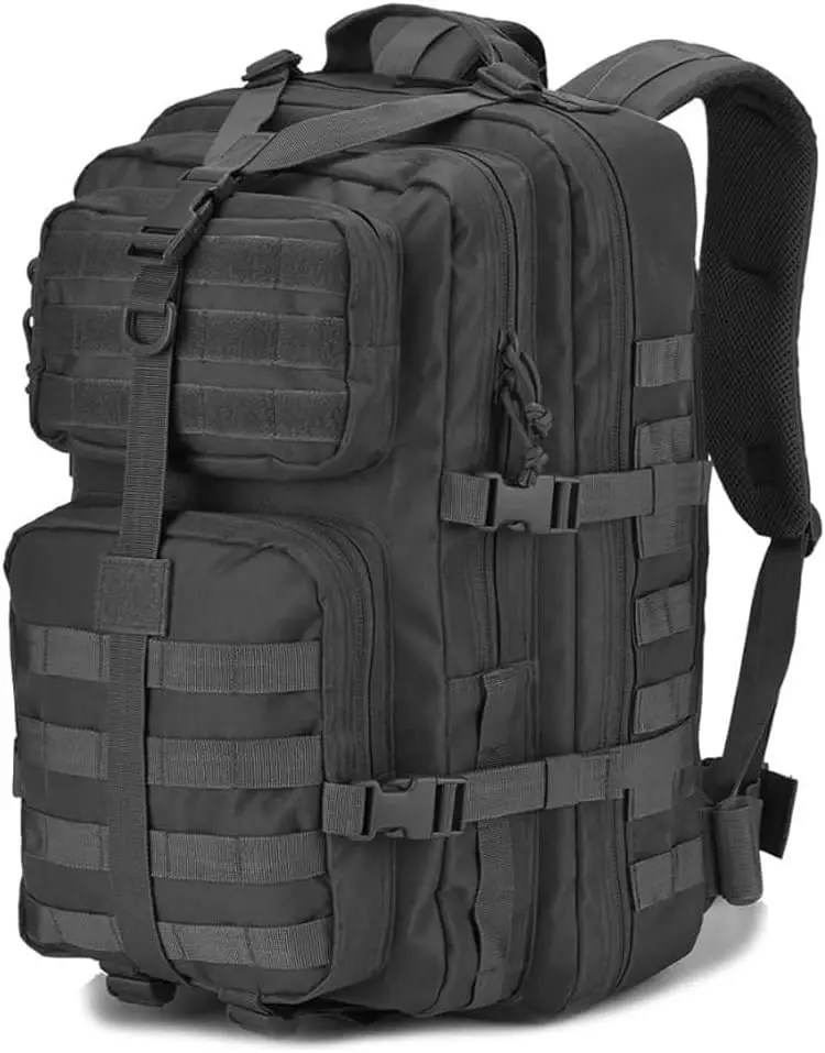 

Tactical Backpack Men Army Molle 40L Black/Tan Daypack Y-Strap