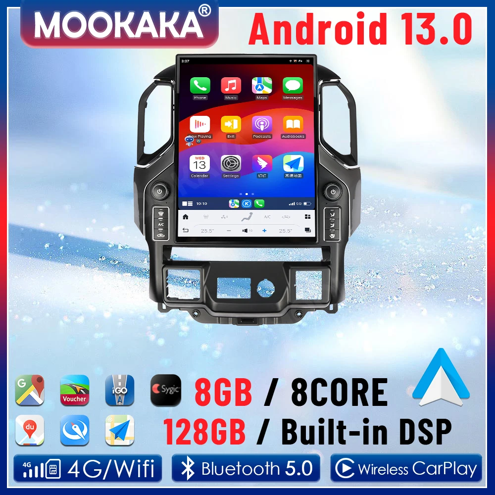 For Chevrolet Silverado GMC Sierra 2019-2021 Android 13.0 Car Smart Multimedia Video Player Radio GPS Navigation 4G Carplay Auto