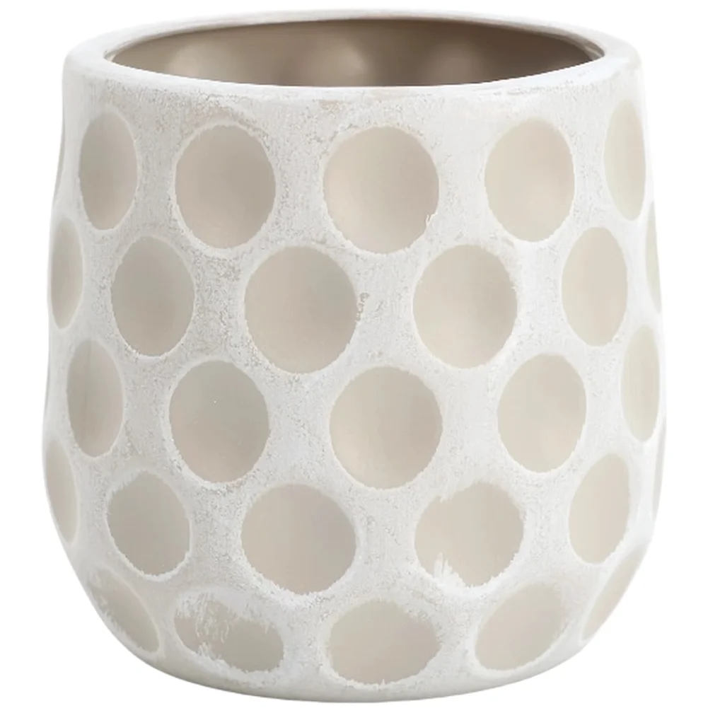 PE Plant Container with Defined Geometric Pattern and Purpose-Built Shape for Indoor Plant Organization and Display
