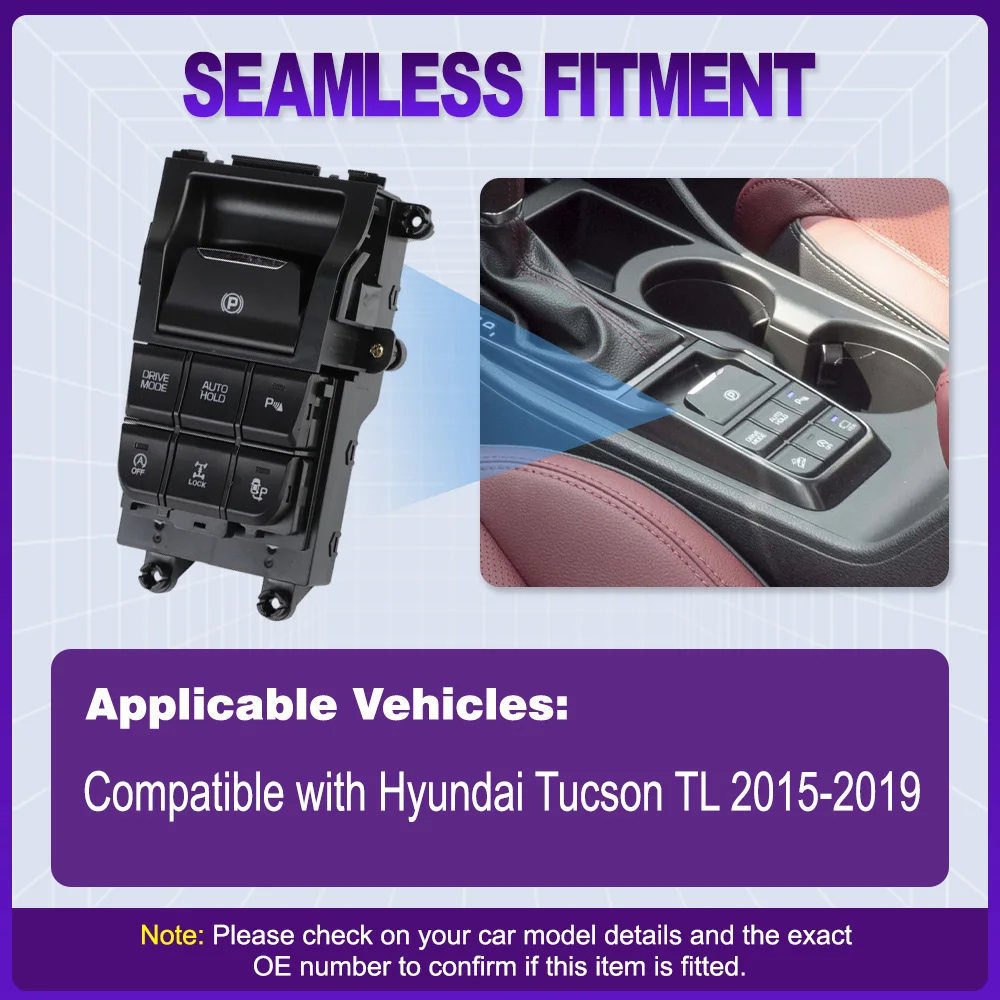 

Electronic Hand Brake Switch Complete Flow Console Switch for Hyundai Tucson TL 2015 2016 2017 2018 2019 93300-F8060