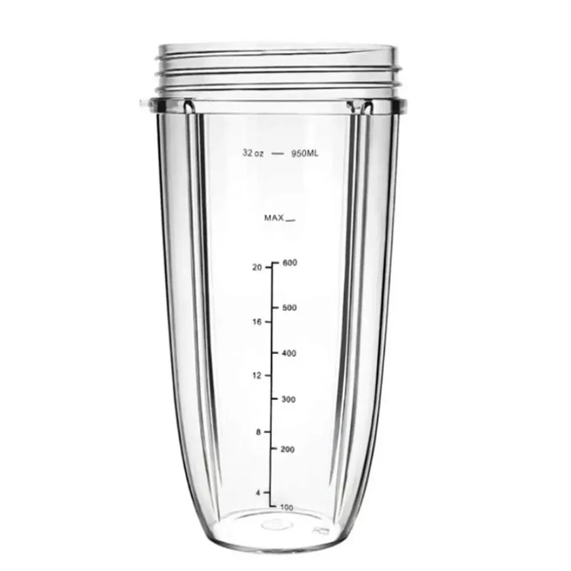 【Conta de preço】 Copos de peças de reposição, compatíveis com liquidificador Nutribullet 600W 900W (1 copo de 32 onças)