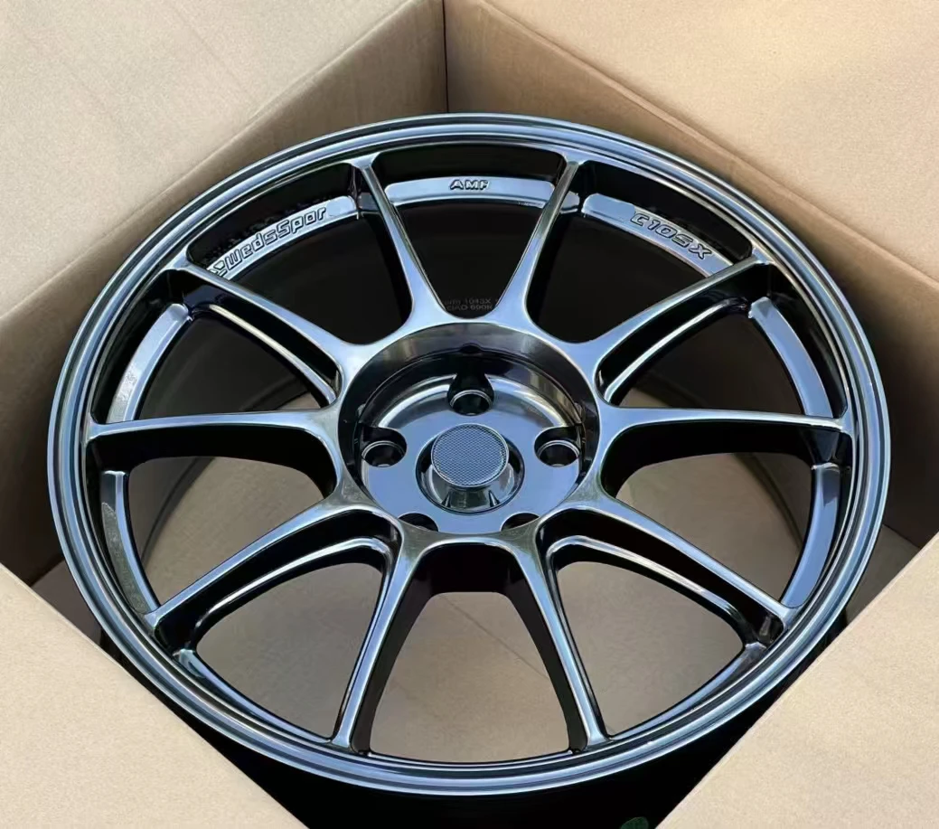 Custom Multi-Spoke Super Light Car Wheel Aluminium Alloy Rims 4 5  Holes TC105 15 16 17 Inches ET40 4x100 5x100 5x112 5x114.3