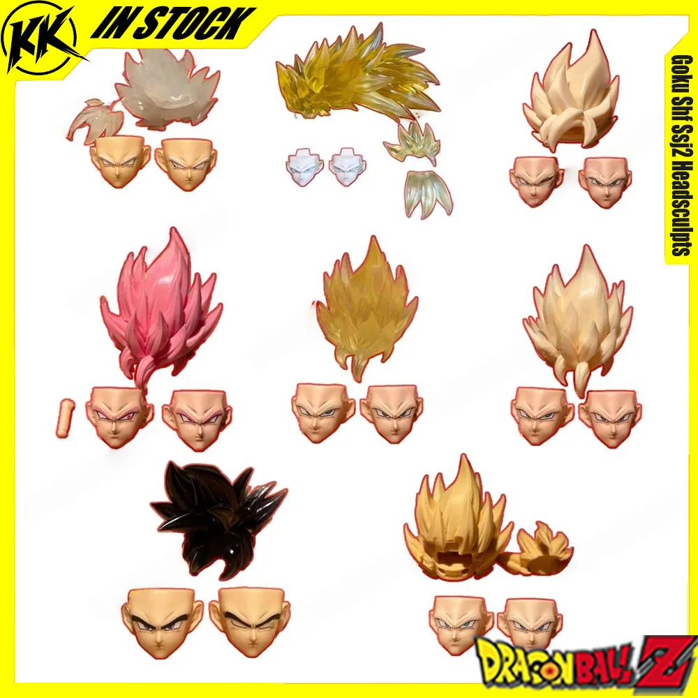 متوفر في المخزون جيس لعبة دراغون بول الترا غريزة سون جوكو Shf Ssj2 منحوتات الرأس مجموعة أدوات نموذج أجزاء شخصيات الحركة أنيمي لعبة هدية