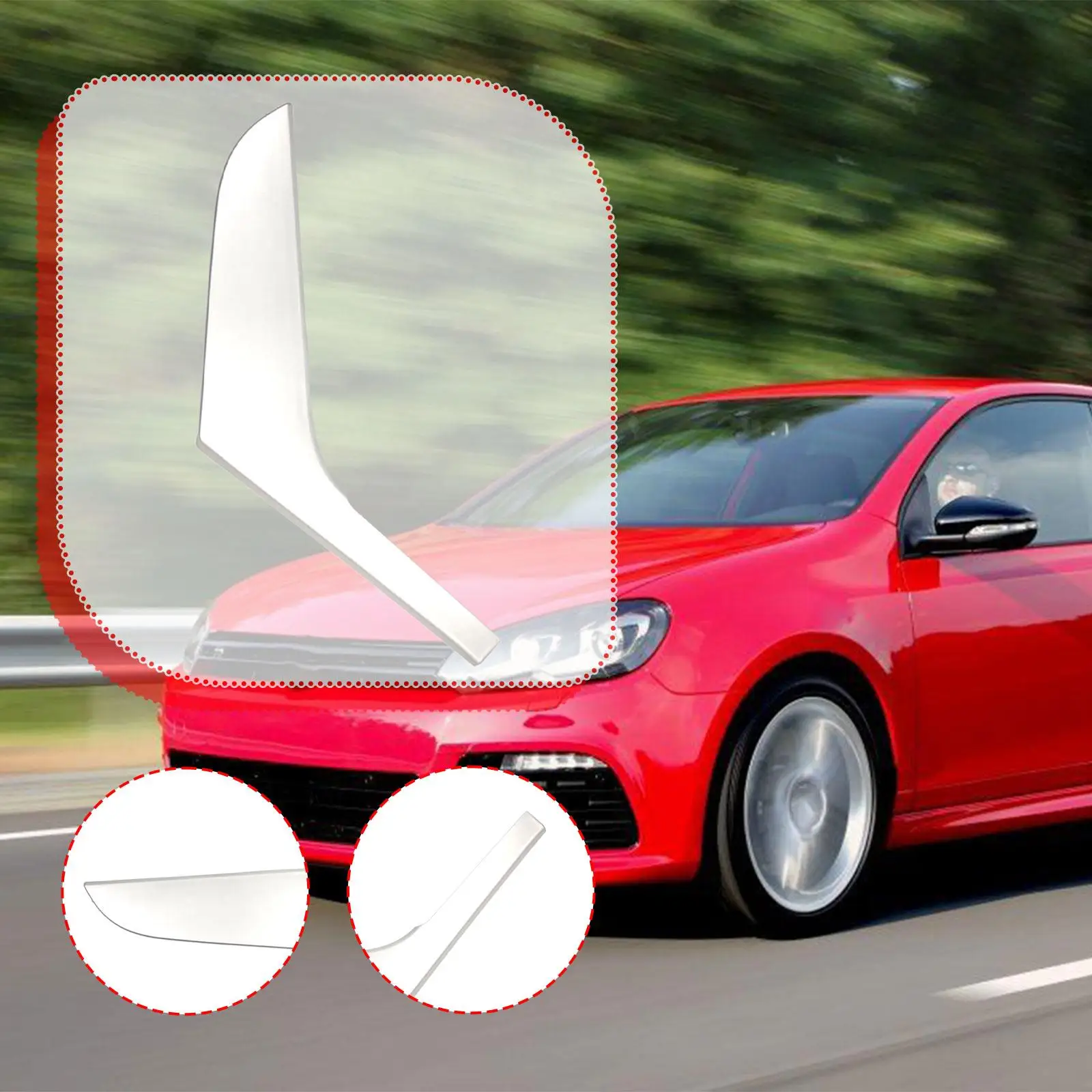 

Left Inner Door Handle Cover 5K4 868 039 A Decoration Easy Installation for VW Golf MK6 4 Door 10-13 Automotive Accessories