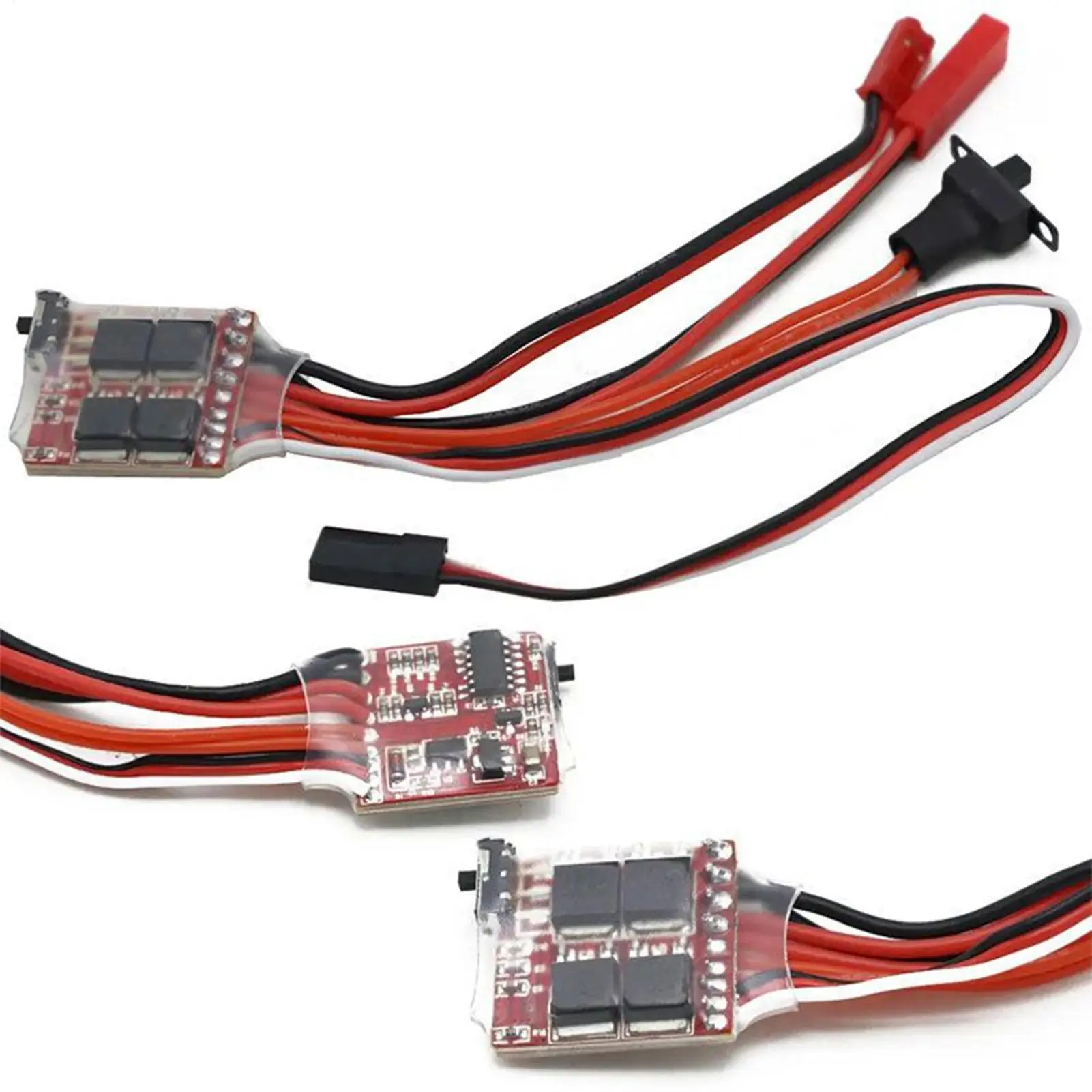 

Brushed ESC Pack-and-Play Design Multi-level Current Adjustment RC Models Bidirectional Brushed ESC For Boat Underwater