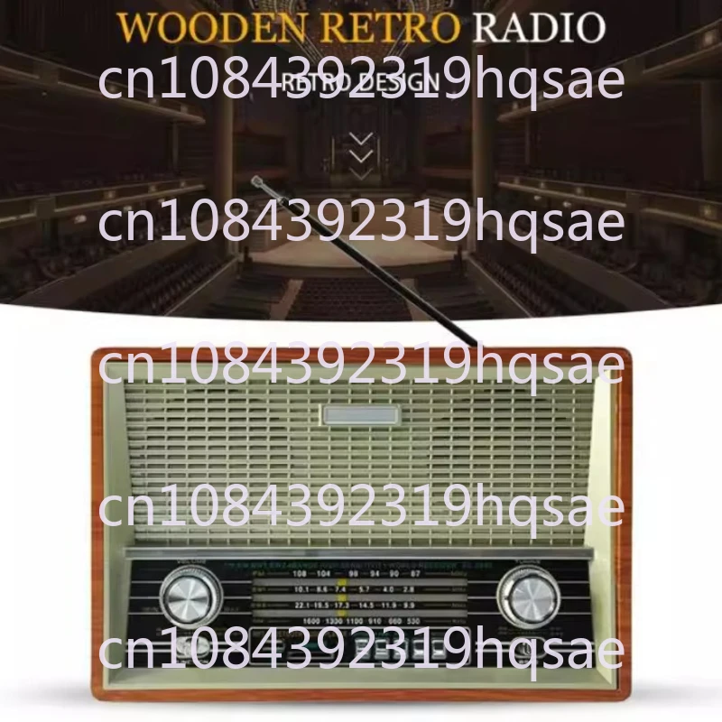 Retro Radio Desktop Old Man Old-fashioned Card Bluetooth Speaker Remote Control FM Medium Wave Shortwave Broadcast