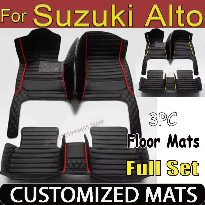 

Luxury Car Floor Mat For Suzuki Alto HA36S 2015~2021 Anti-dirt Pad Carpet Leather Mat Rugs Tapete Automotivo Car Accessories