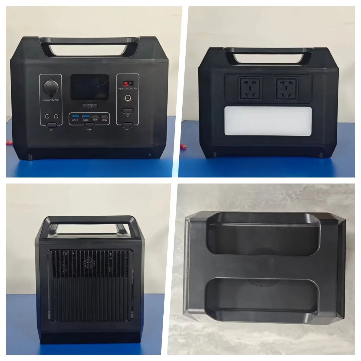 Outdoor Solar Pure Sine Wave Generator Rechargeable Lifepo4 600 Watt Flashlight Portable Power Station