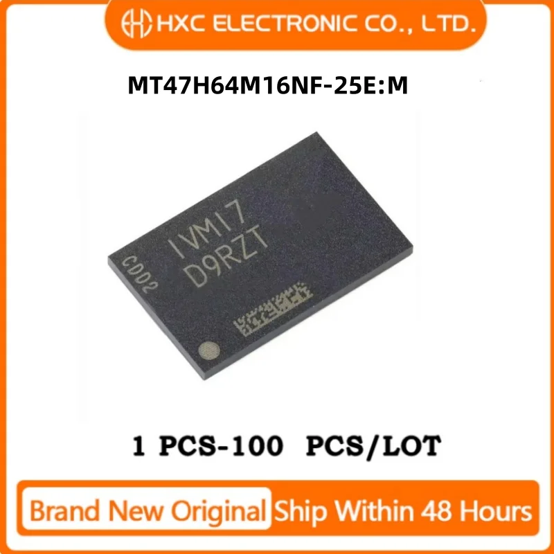 1PCS/10PCS/50PCS/100PCS MT47H64M16NF-25E:M MT47H64M16NF Brand New Original IC CHIP