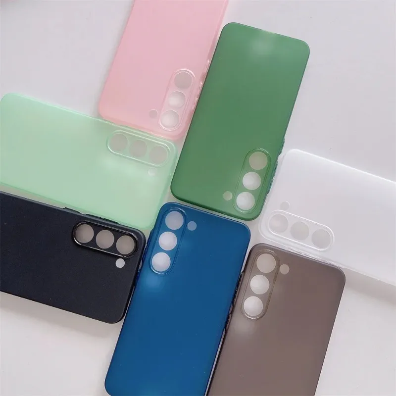 0,3 mm ultradünne, mattierte Handyhülle für Samsung S25 S24 FE S23 Ultra S22 S21 Plus A54 A34 A14 durchscheinende, matte, weiche PP-Abdeckung – Detail 2