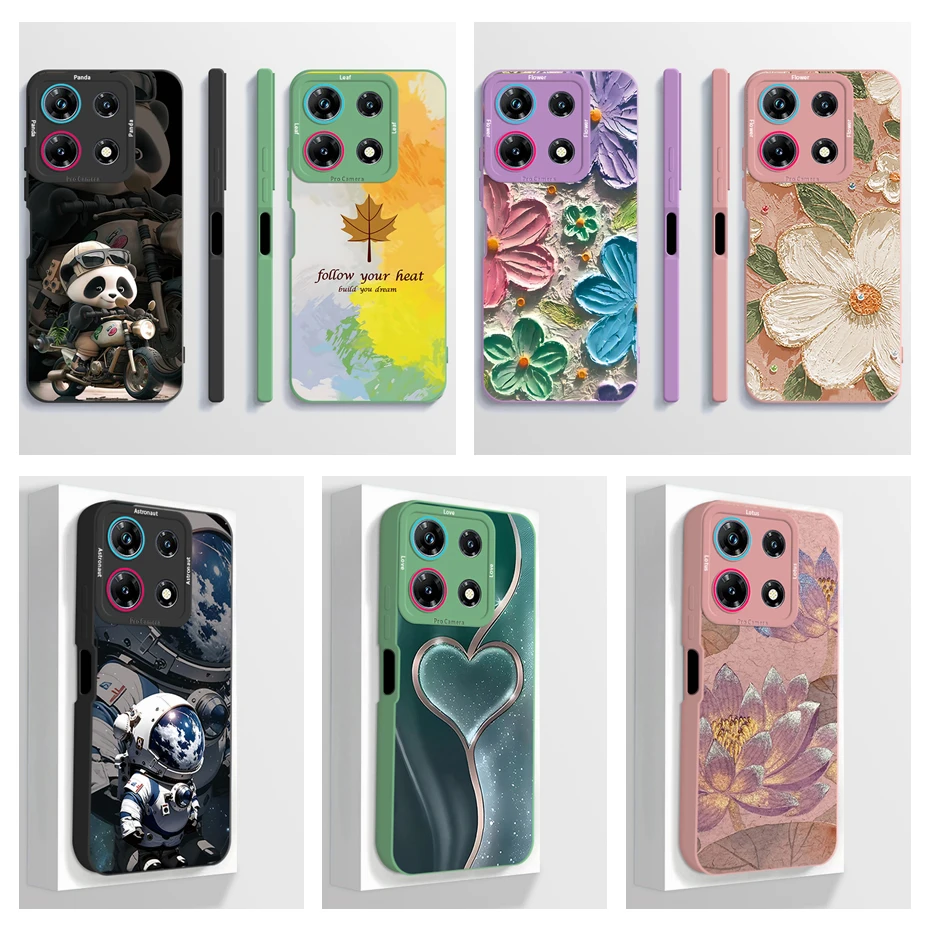 For Infinix Note 30 Pro Vip 30i Phone Case Art Liquid Silicone Camera Protection Back Cover For Infinix Note30 30Vip 30Pro Funda