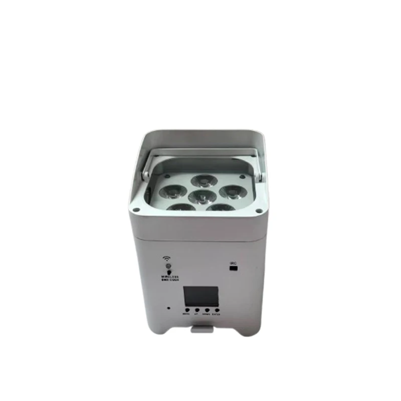 

Wholesale Price White Appearance 6*18W LED Wireless Battery Par Lights Light for Stage Decoration Concert Stage Equipment