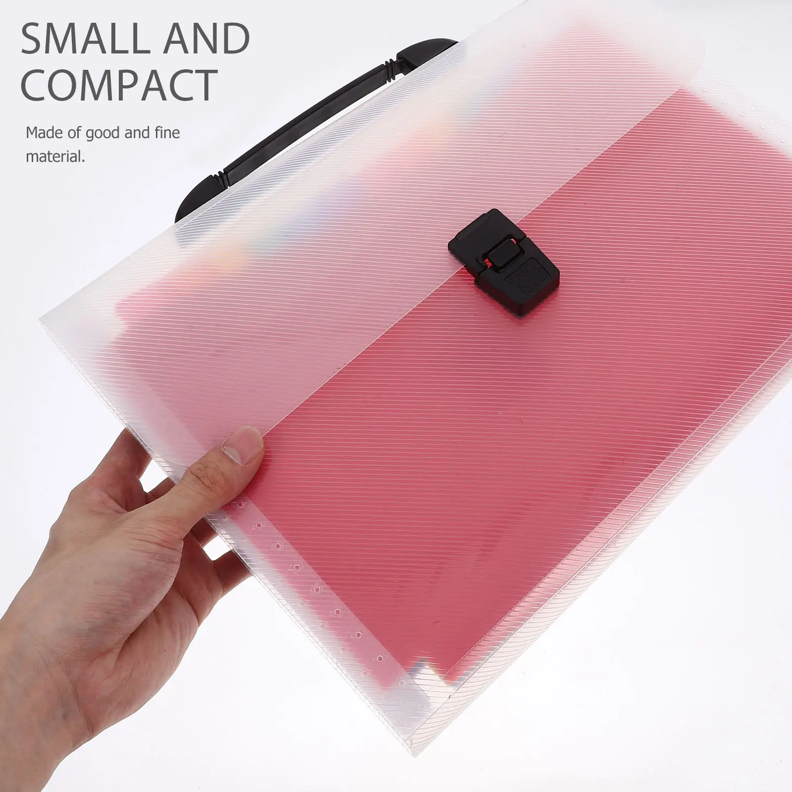 

Expanding Document Folder Organizer PVC Portable Multi-Pocket File Folder for Receipts Bills Change Papers Office Desktop