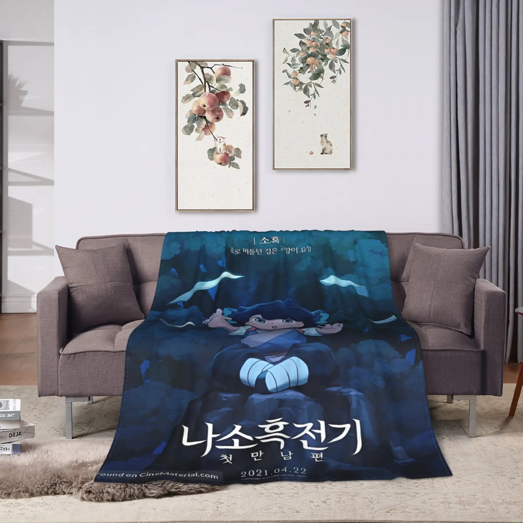 The Legend of Hei Anime Flannel Blanket  Super Warm Throw Blanket for Bedroom Travel Street Trend Bedspread Sofa Bed Cover