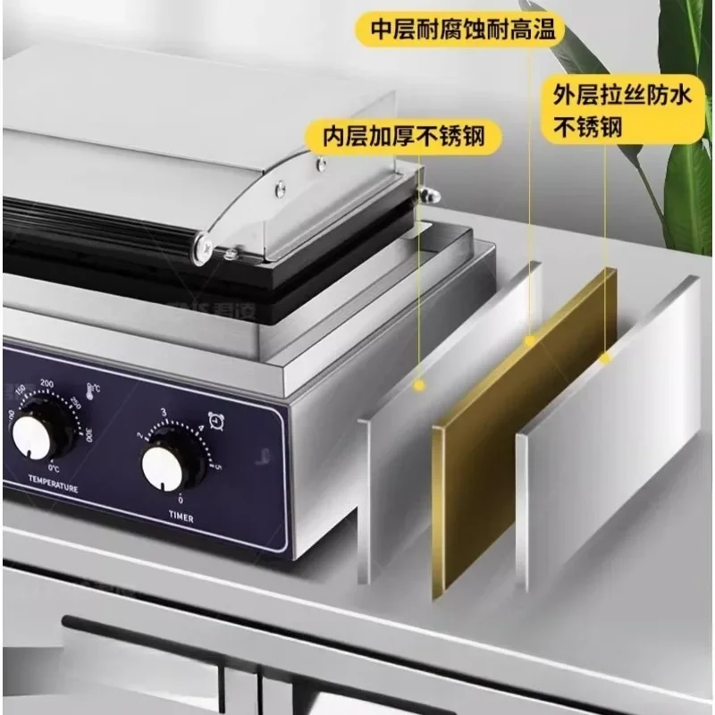 Crispy milk stick machine commercial, hot dog grilled sausage equipment