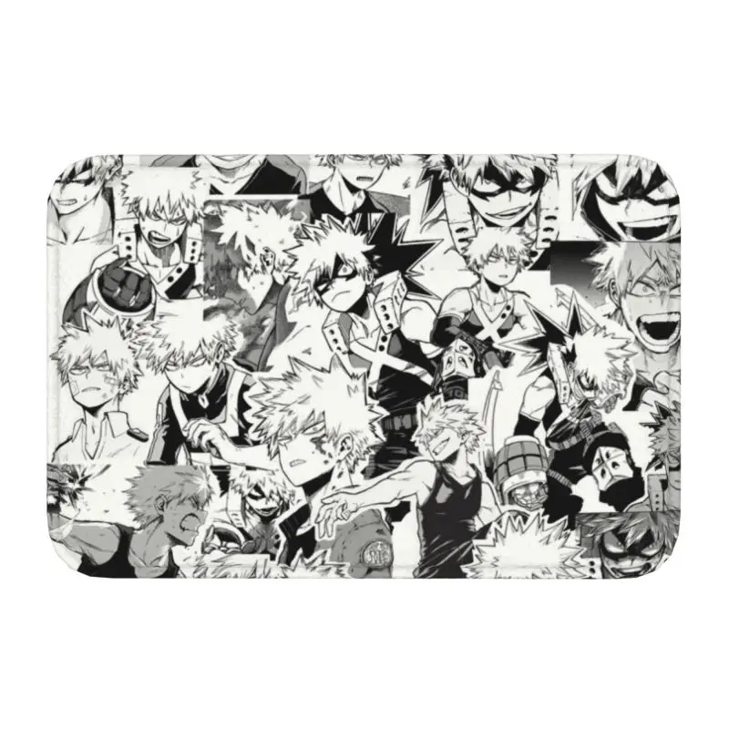 My Hero Academia Floor Entrance Mat Indoor Manga Katsuki Bakugo Izuku Midoriya Bathroom Kitchen Doormat Living Room Carpet Rug