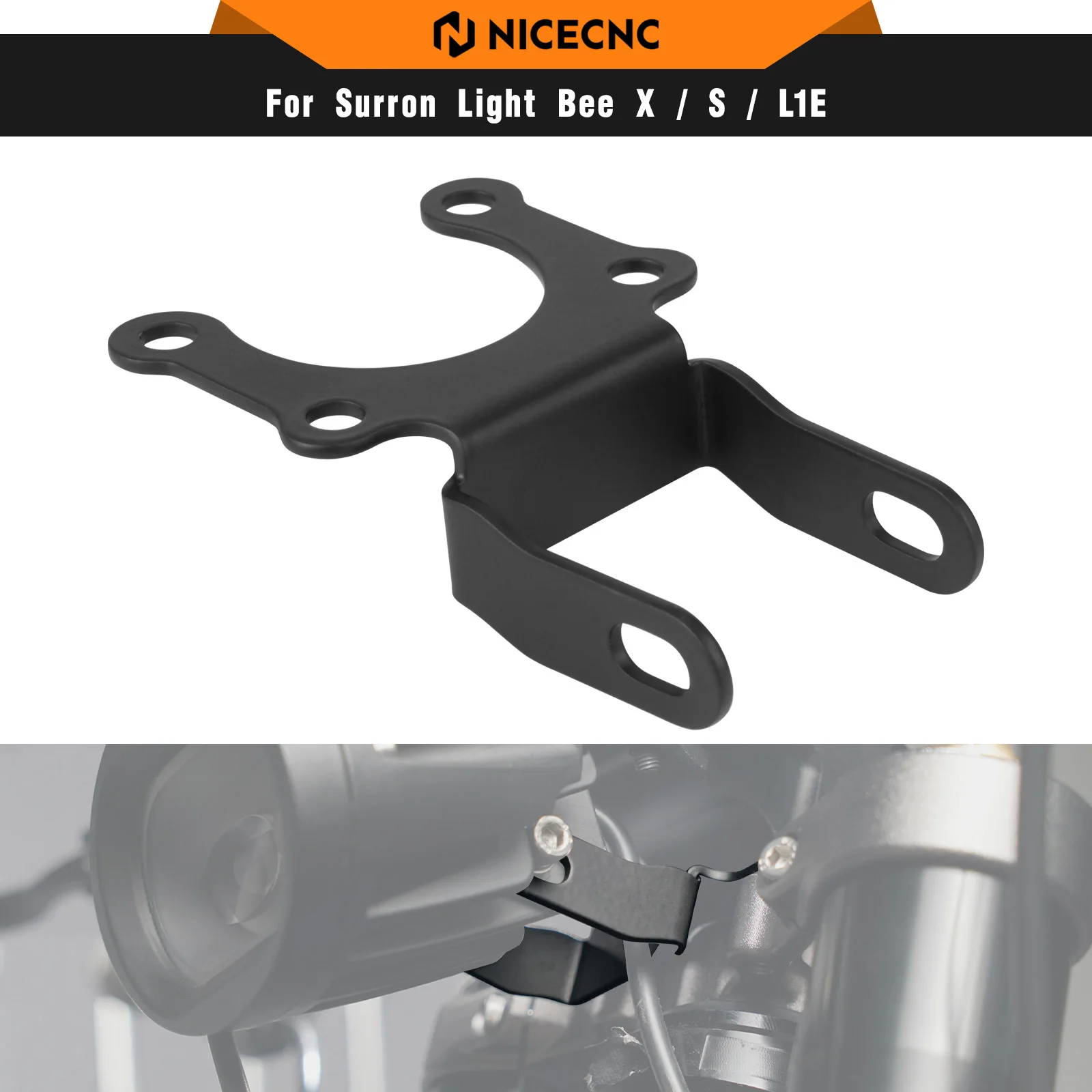 

NICECNC For Surron Light Bee X S L1E Electric Dirt Bike Sheet Metal Headlight Mount Bracket For Segway X160 X260 2024 2025