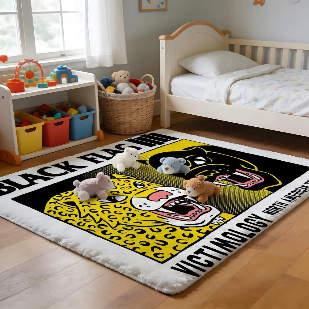 

Floor Mat Soft Flannel Rug Non-Slip Absorbent Mat for Bathroom Bedroom Home Decor Blackflag Tour