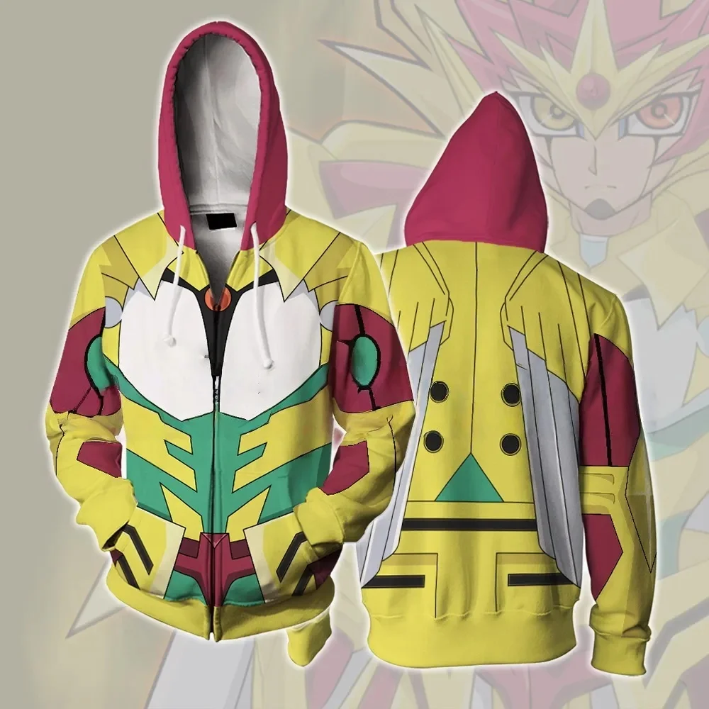 أنيمي سانت سيا ثلاثية الأبعاد طباعة هوديس الرجال النساء الشارع الشهير المتضخم بلوزات تأثيري قلنسوة بسحاب الذكور تأثيري سترة معطف #2