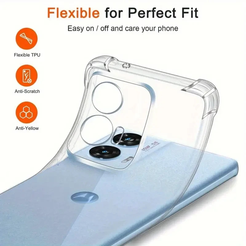 모토로라 모토 G35 G34 5G E13 G05 G15 G72 G14 G04S E14 G32 G56 G24 G06 G86 파워용 두꺼운 충격 방지 실리콘 케이스 보호 커버