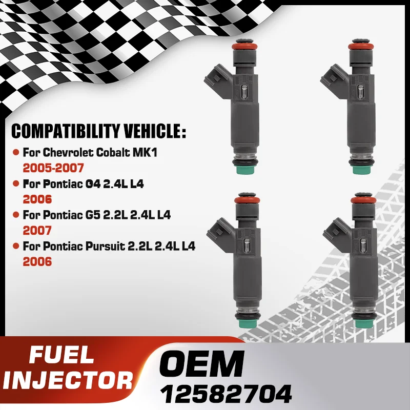 

Engine Fuel Injectors Nozzle For Chevrolet Cobalt MK1 Pontiac G4 Pontiac G5 Pontiac Pursuit 12582704 12580645 Car Accessories