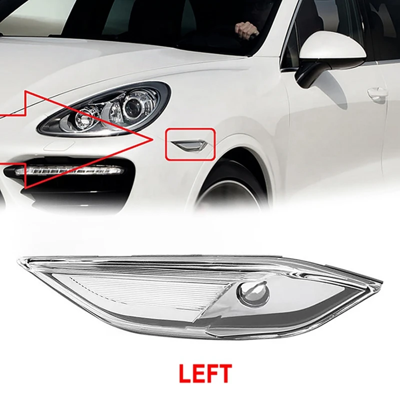 Car Front Side Fender Light Turn Singal Marker Light Fit For Porsche Cayenne 958 2011-2014 95863107100, 95863107200