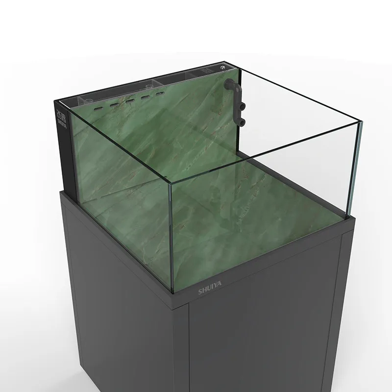 Square tank 80 square tank Minimalist wind fish Lanshoutai lion tank Five-wire crystal fish tank
