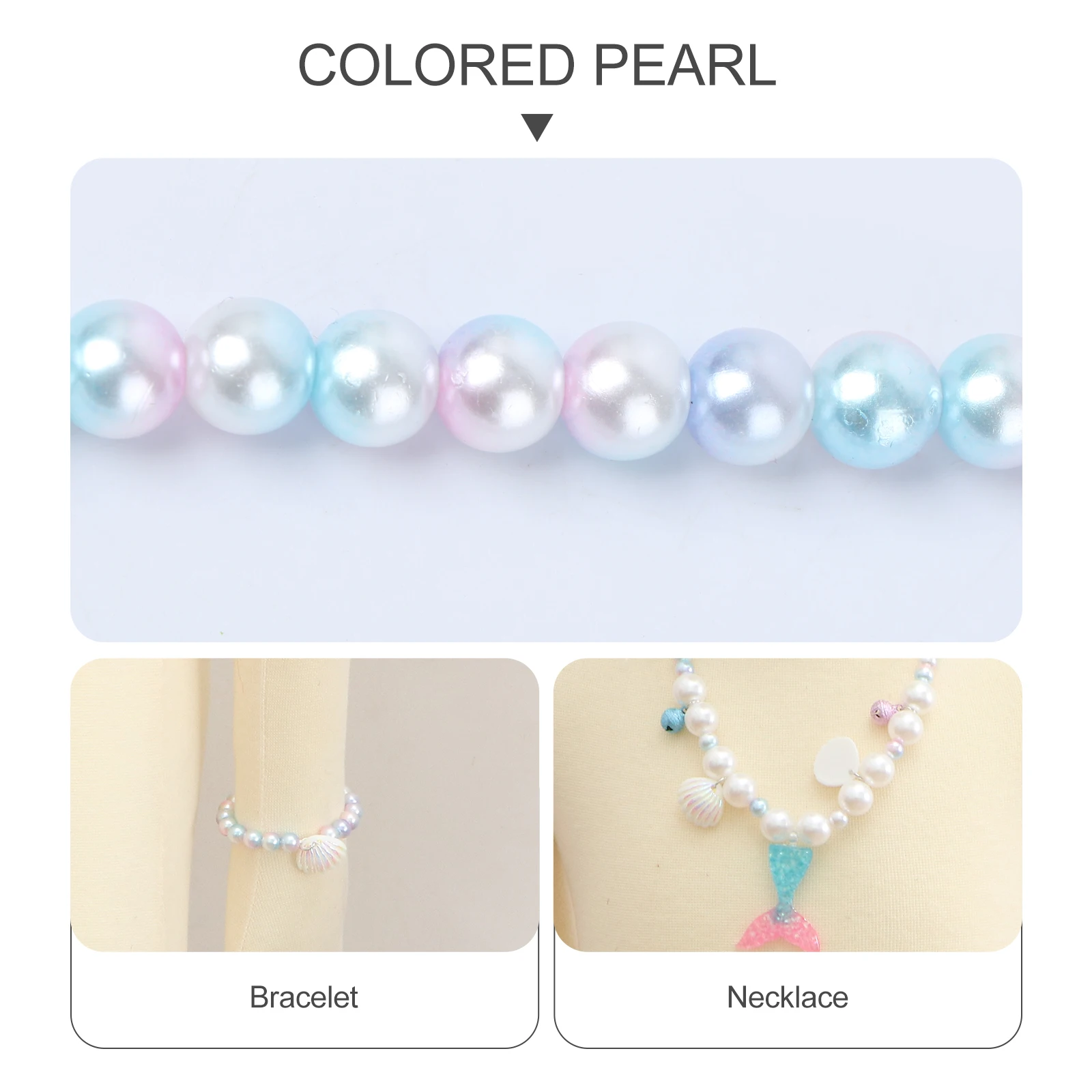 

Necklace Bracelet Set Baby Girls Accessories Resin Dress up Jewelry for Little Girls Party Wedding Gifts Bright Color