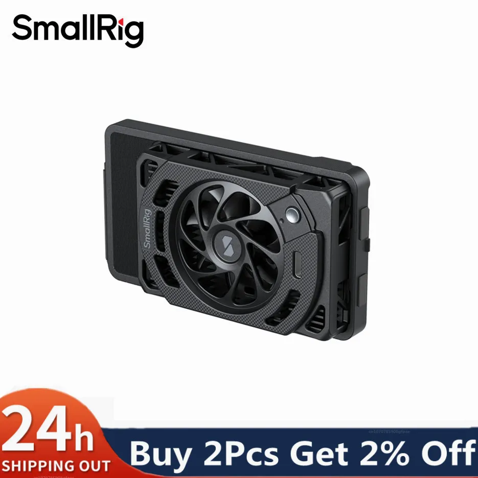 Ventilador de refrigeración SmallRig con soporte de montaje para Nikon ZR para Sony ZV-E10 II/ZV-E10/A7 IV/A7S III/A7C/A6700/FX3/FX30 5874