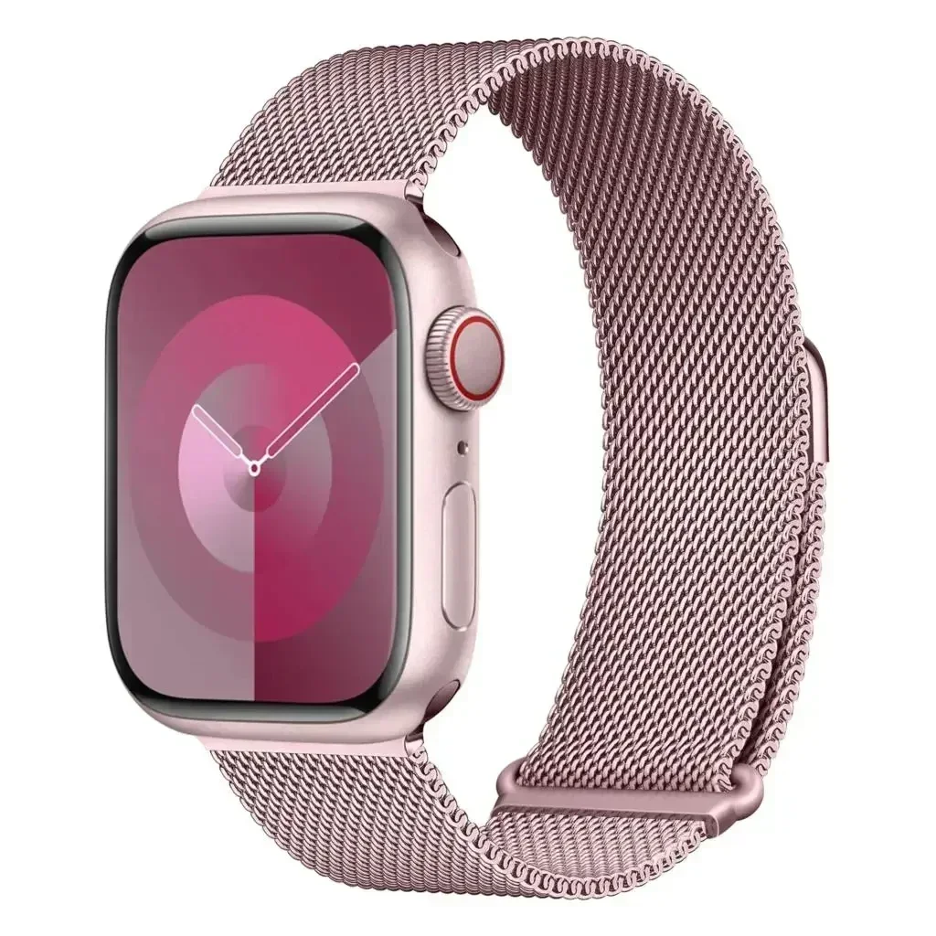 Milanese حلقة حزام لساعة أبل 46 مللي متر 45 مللي متر 44 مللي متر 40 مللي متر 41 مللي متر فخر سوار iwatch سلسلة 10/9 8 7 6 SE 5 4 3 الترا 2 49 مللي متر