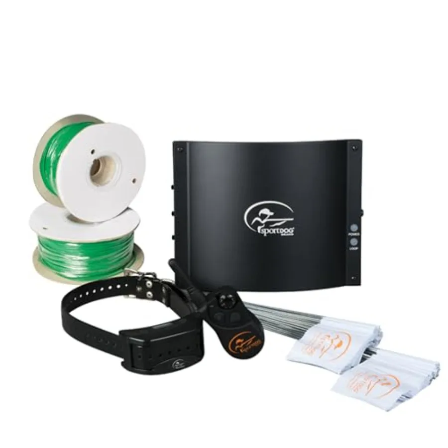 

Electric Fence System with Adjustable Neck Collar for Secure Pet Containment - Durable Waterproof Fencing - Covers 1 1/3 Acres