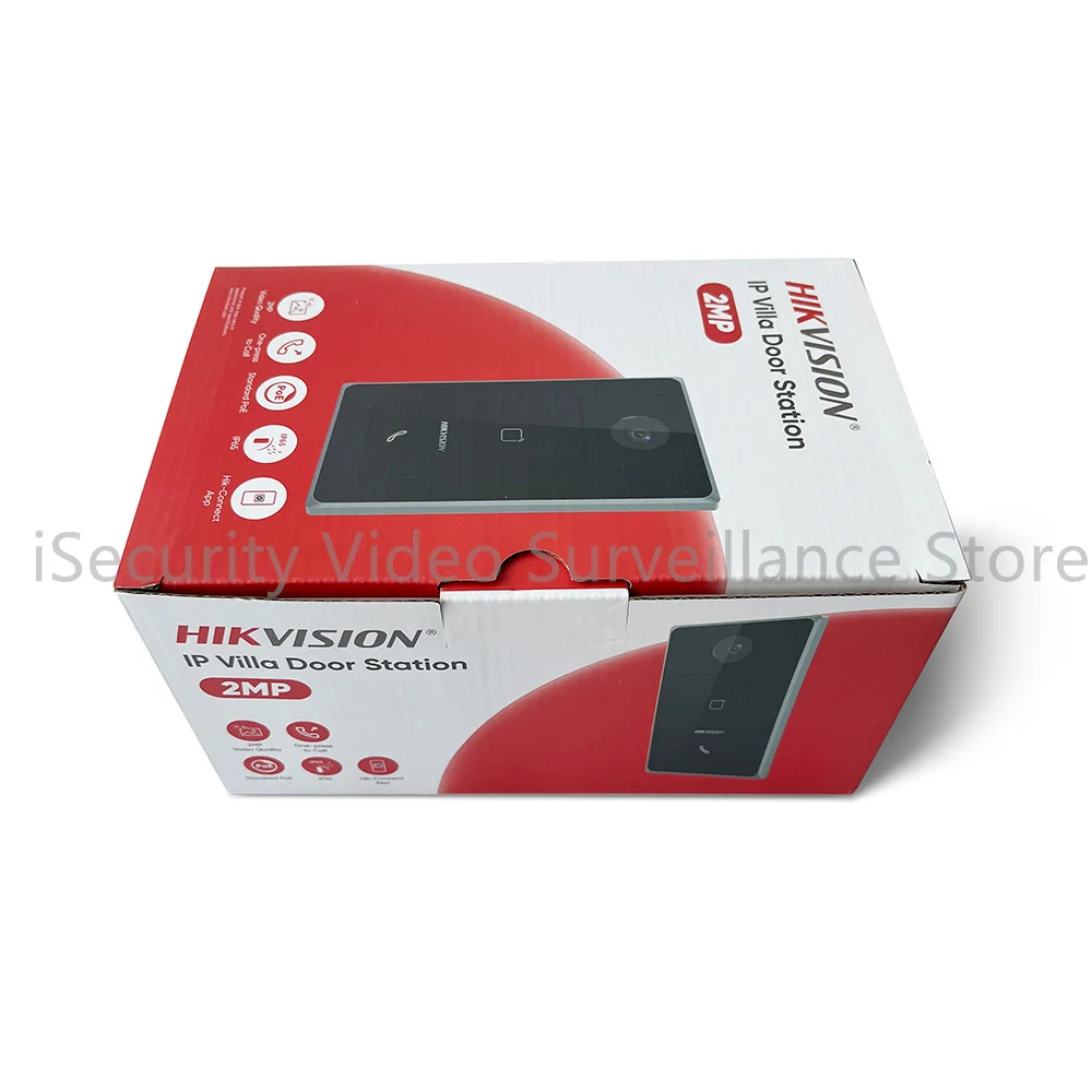Hikvision DS-KV6133-WME1 WIFI IP فيديو إنترفون محطة الباب جرس الباب فيلا POE وحدة خارجية لاسلكية غطاء المطر باب الهاتف