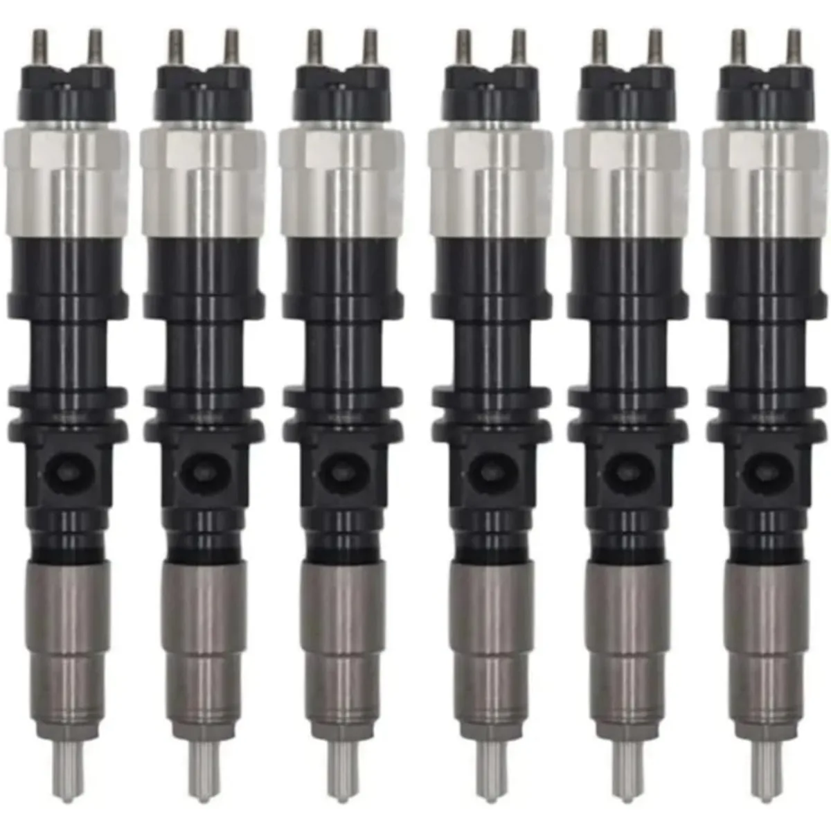 095000-5050 RE516540 RE519730 SE501924 Common Rail Injector 6-Pack for John Deere Tractor 4.5L 6.8L 4045T 6068T Engine 6045