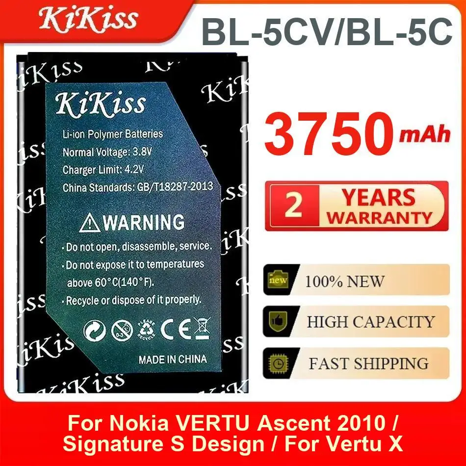 Аккумулятор Bl-5CV Bl-5C 3750 мАч для Nokia Vertu Ascent 2010 Signature S Design X