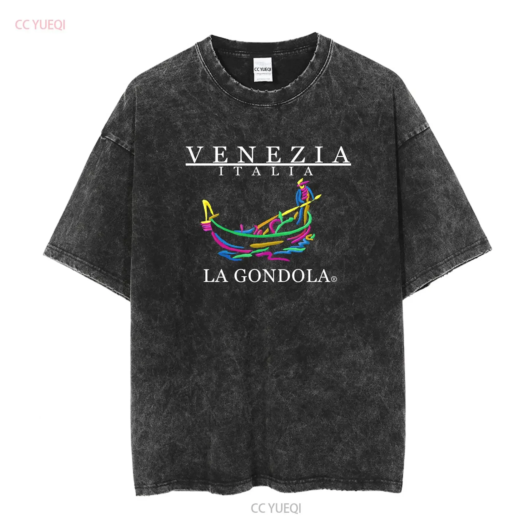 Rare Vintage 1990s Venezia Italia Venice Italy La Gondola Ride T Shirt New LARGE long or short sleeves vintage Washed