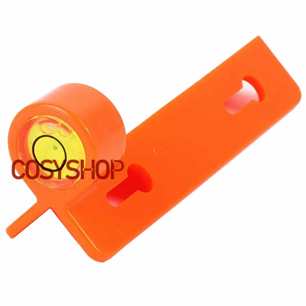 Plastic Circular Vial Aluminum Die Cast Rod Level Bubble Spirit 90 Degree for Prism Pole